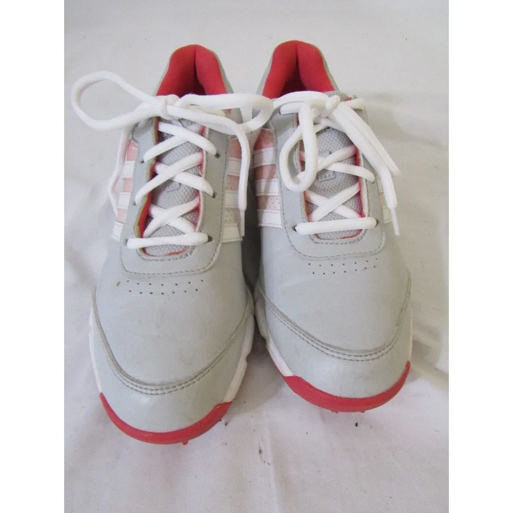 Adidas Women's Tech Response Golf Shoes Clear Grey/White/Core Pink Q44710 Size 6